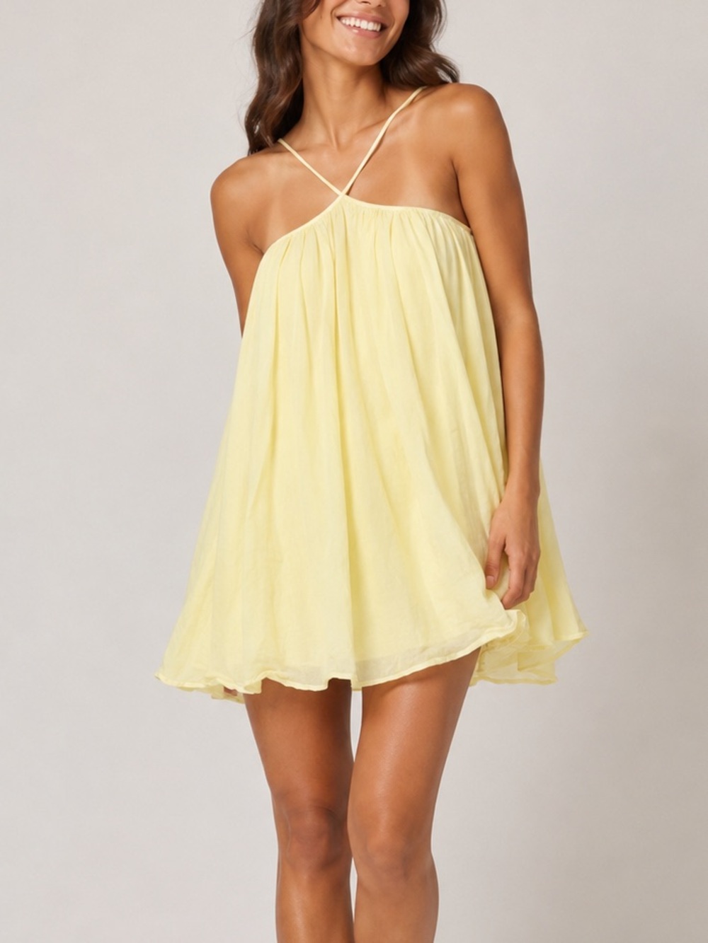 Tularosa Claudia Mini Dress in Yellow small flowy women’s small